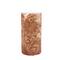 Brown & White Floral Embossed Pillar Candle by Ashland®